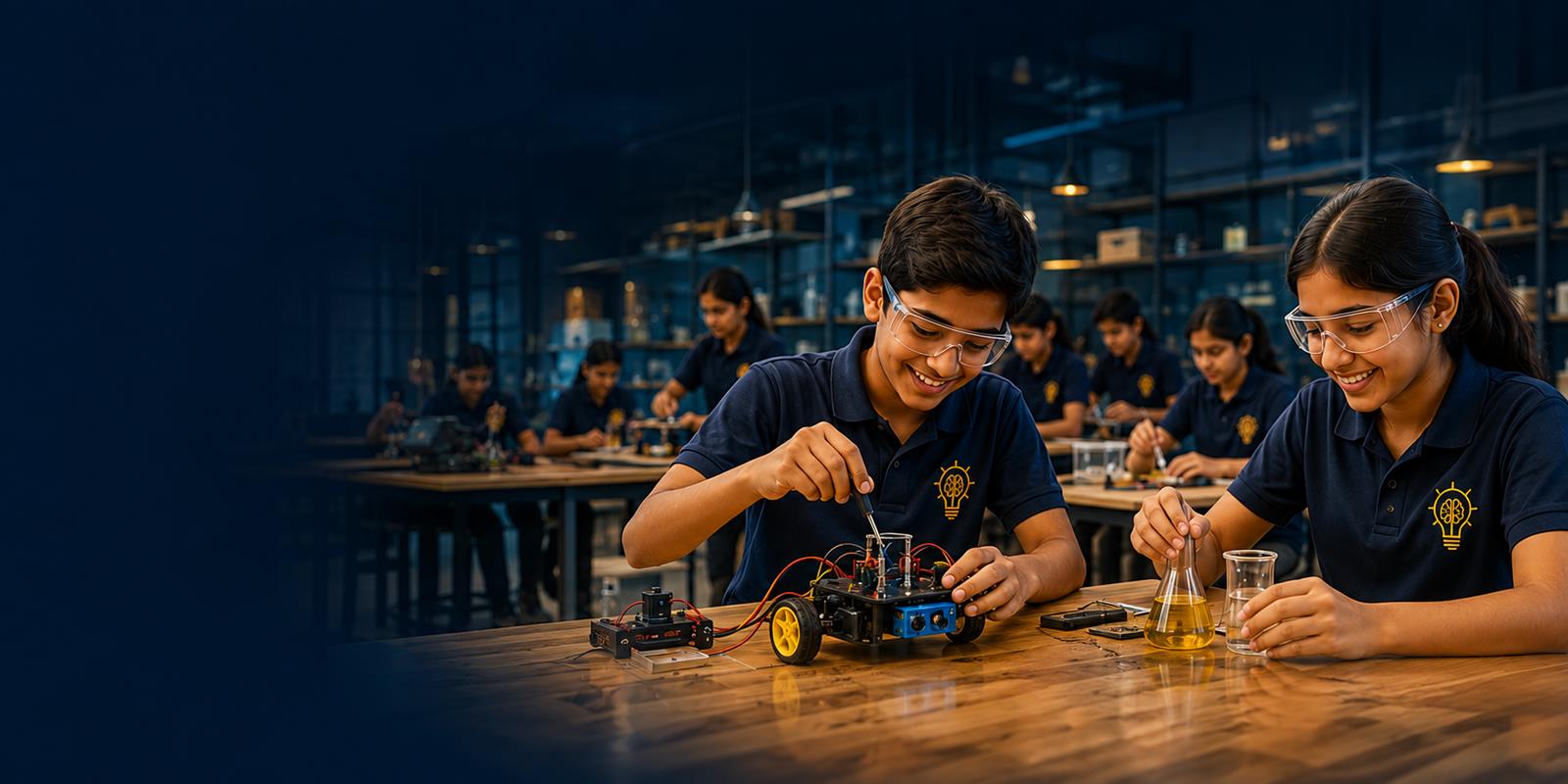 CHINTA students working in the innovation lab
